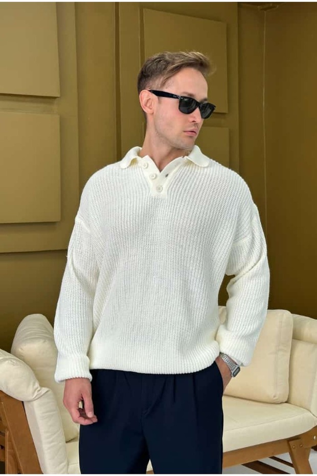 Polo Yaka Oversize Kazak - 1