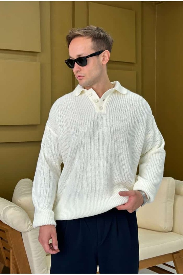 Polo Yaka Oversize Kazak - 3