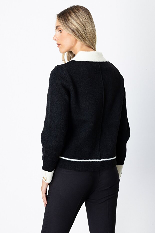 Çıt Çıtlı Cepli Ceket - 4