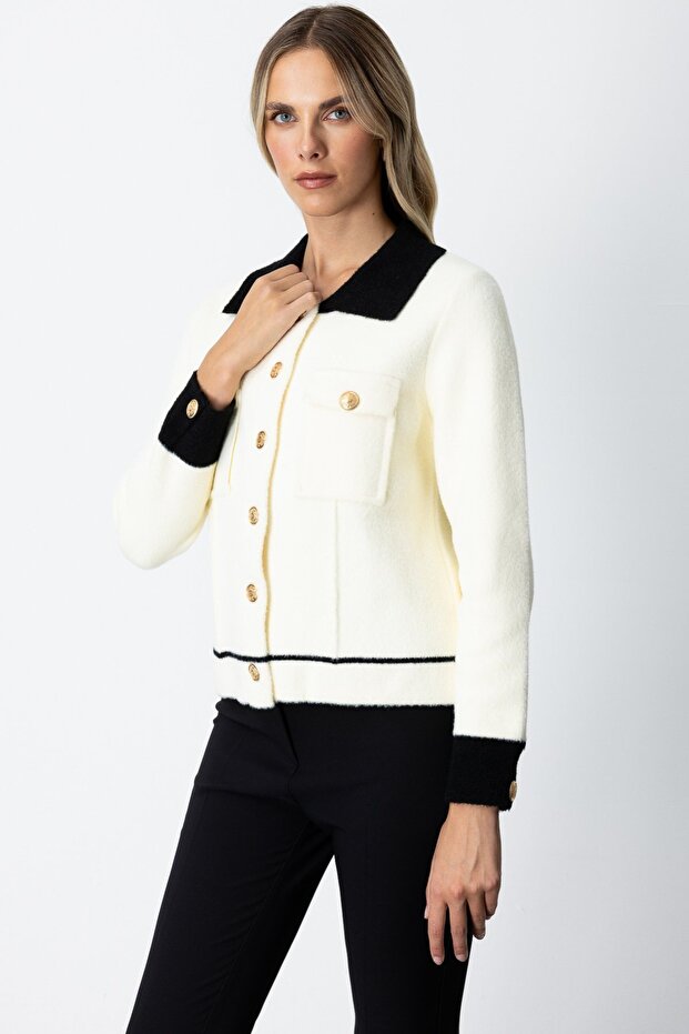 Çıt Çıtlı Cepli Ceket - 2