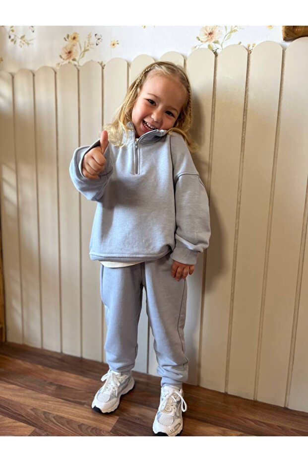 GRİ BASIC EŞOFMAN TAKIM - 1