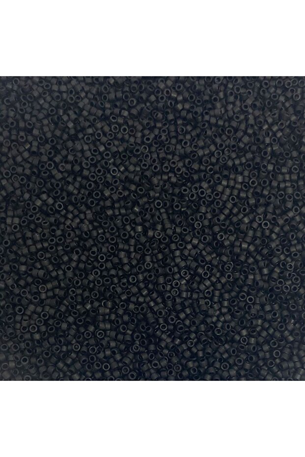 Miyuki Beads 11/0, Miyuki Delica Beads, 2 Grams, (Db310) Matte Black