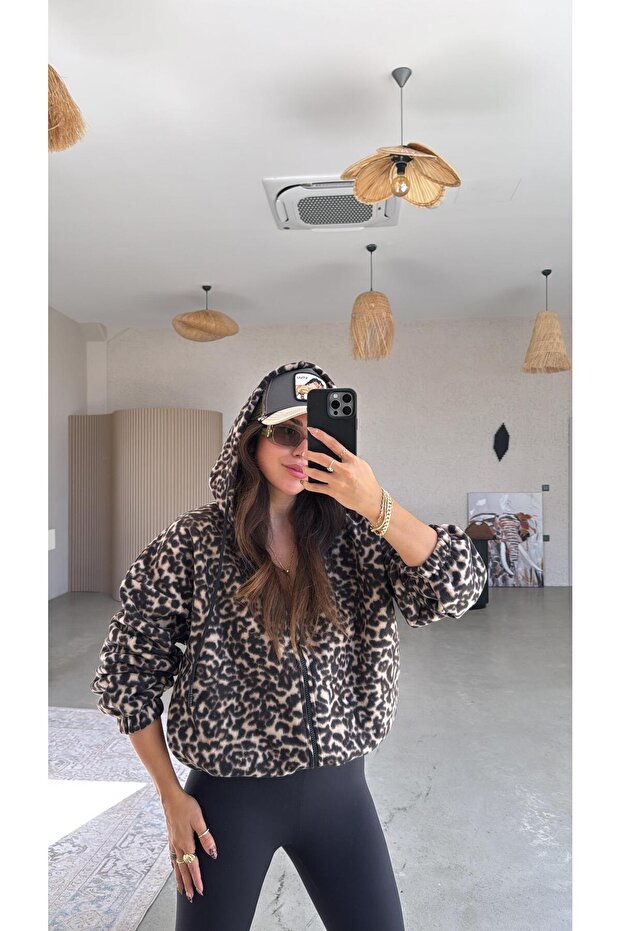 Leopar Polar Ceket - 2