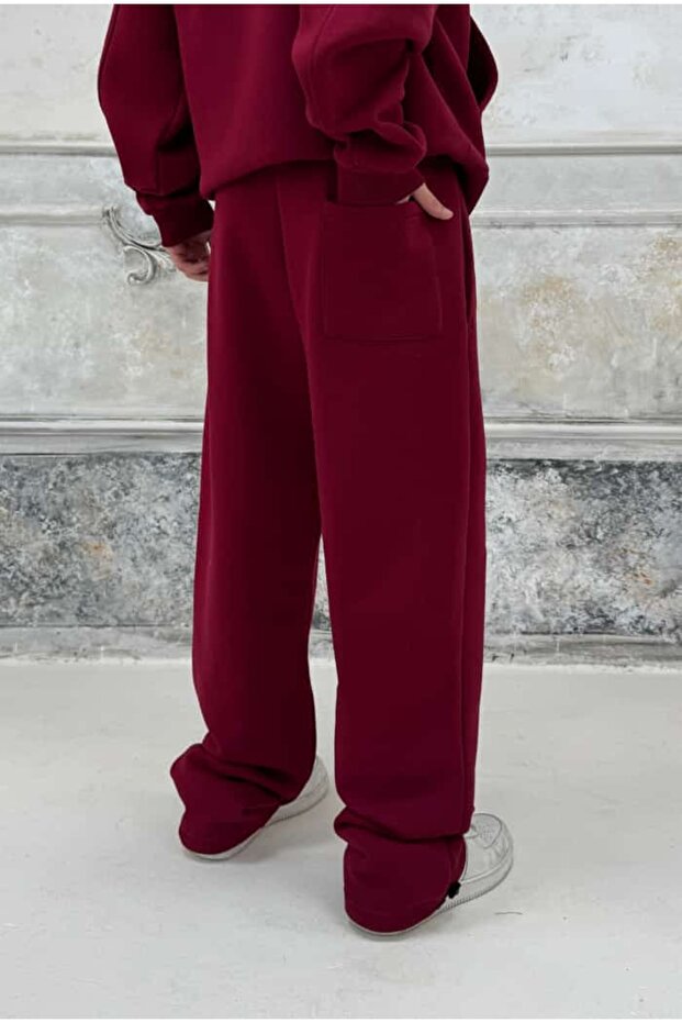 Kışlık-Basic Premium Ayarlanabilir Paça Baggy Eşofman - 7