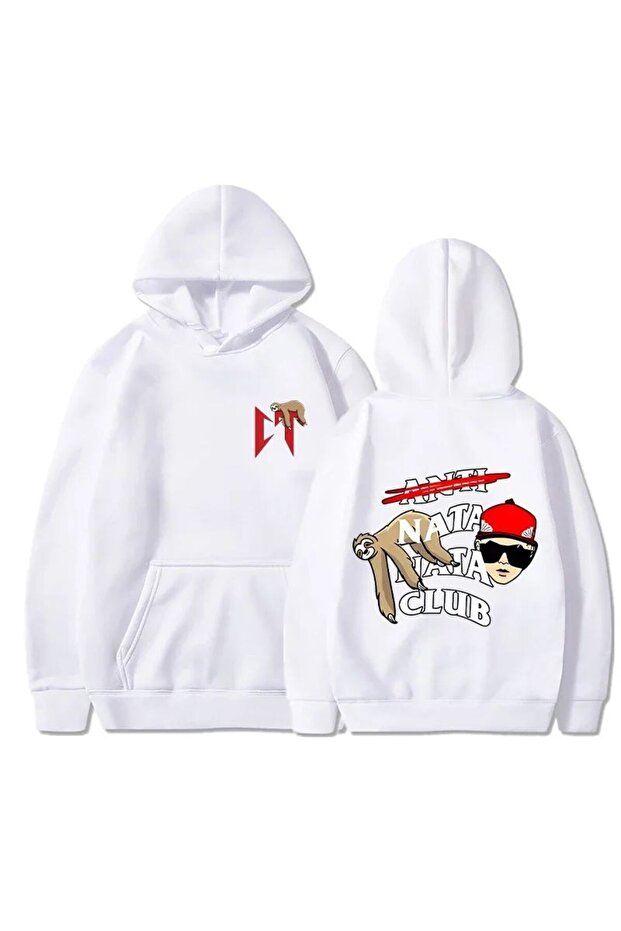 Natanael Cano Printed Oversize Cotton 3 Thread Sweatshirt