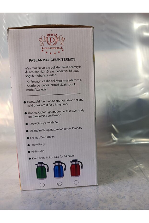 Paslanmaz Çelik Termos gold imperial 2 litre - 5