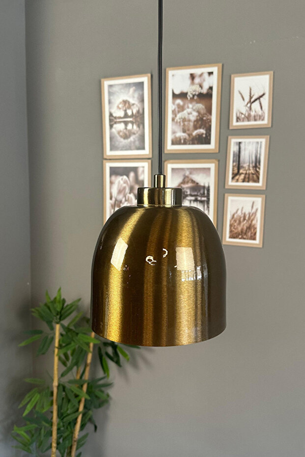 Deep Eskitme Küçük Planfonyer Rozans Başlık Tekli Avize Sarkıt Salon Mutfak Butik Aydınlatma Avize - 1