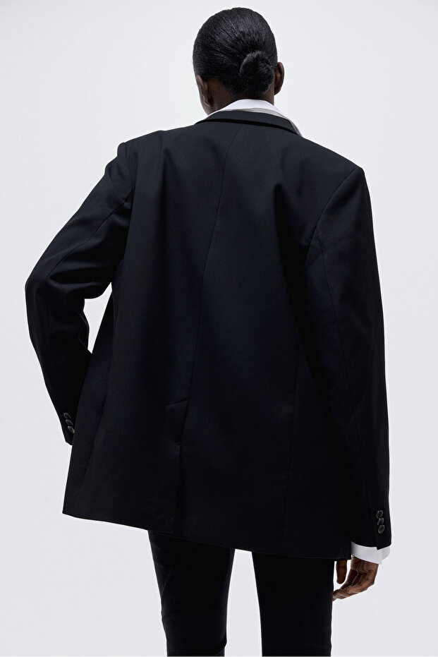 Tek Sıra Düğmeli Blazer - 4