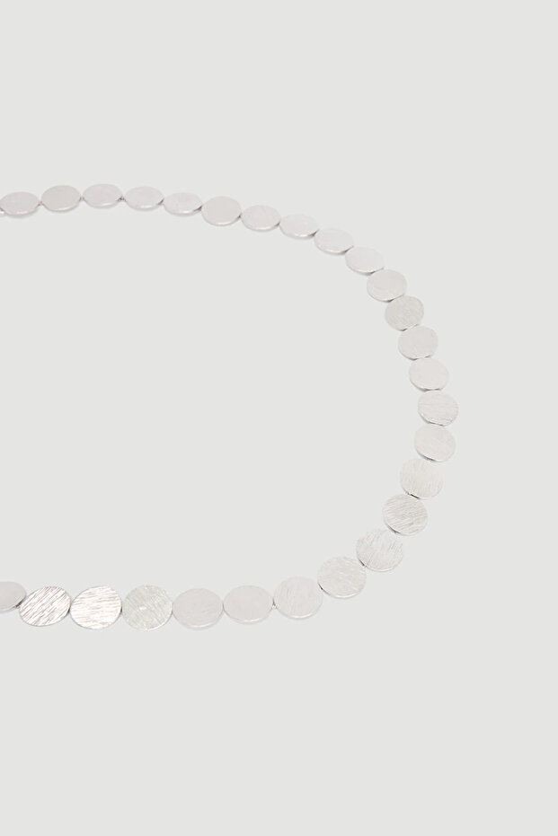 Plaka Kolye - Gümüş - 3