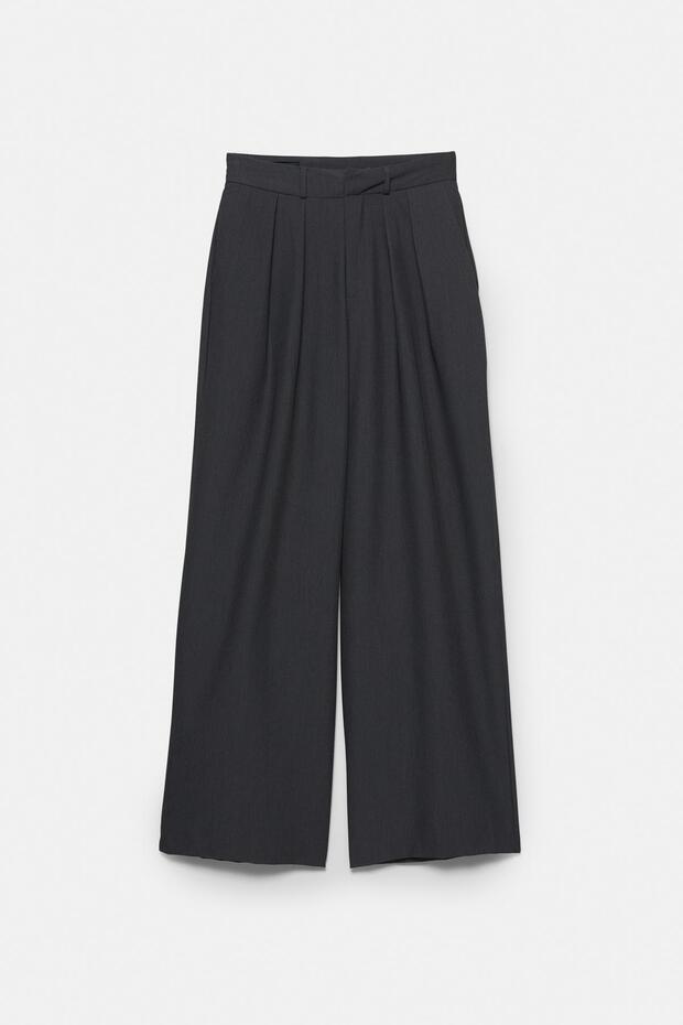 Çift pensli klasik pantolon - 7