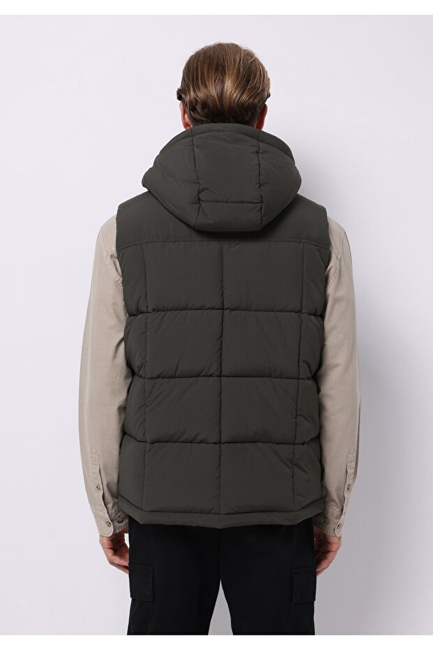Regular Fit Erkek Yeşil Yelek - 2