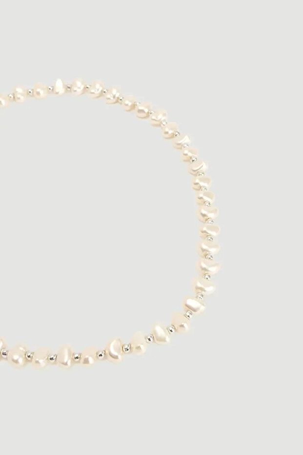 İnci Kolye - Beyaz - 3