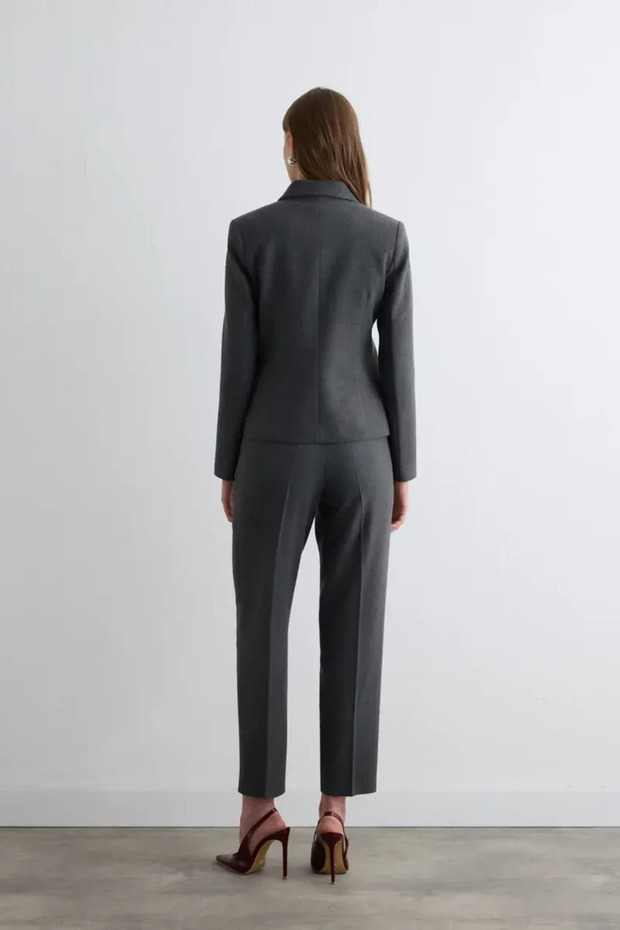 Herringbone Jacket - Gray - 5