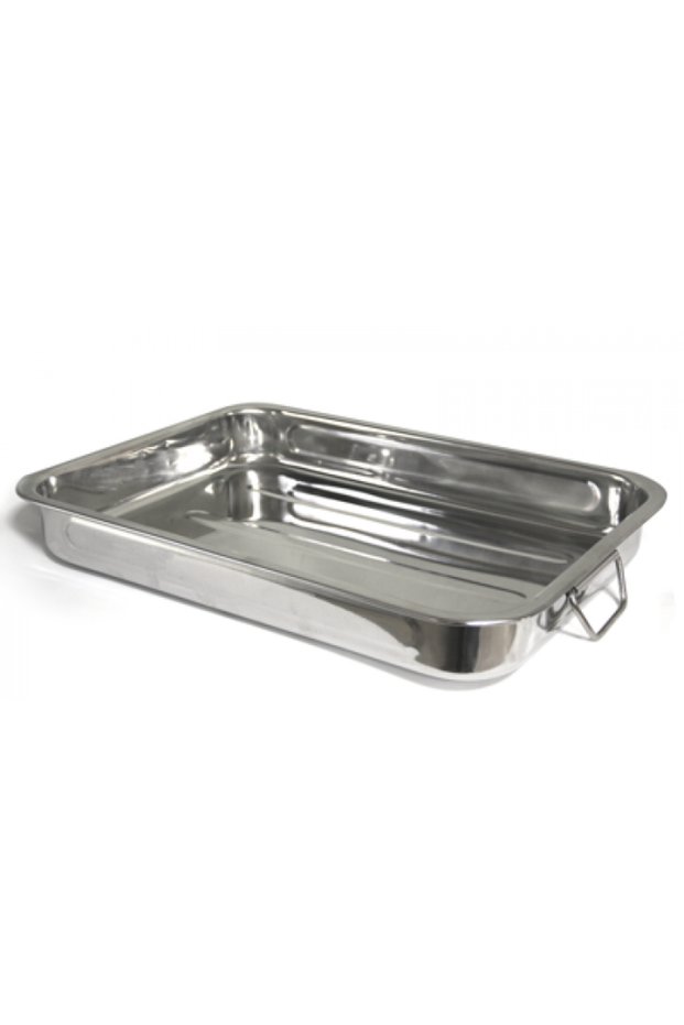 Rectangular stainless steel baking tray 60x40xh7cm