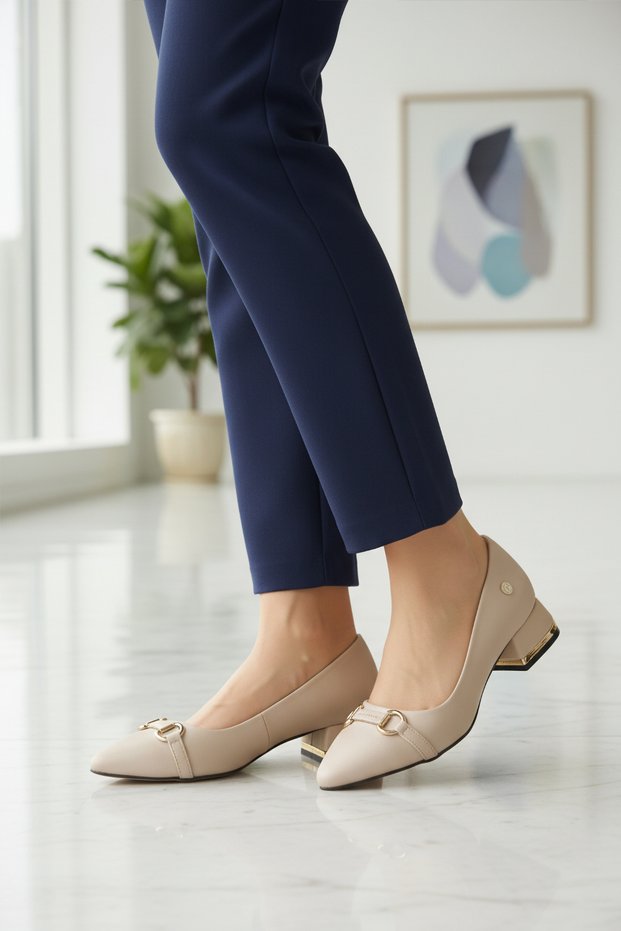 Pc-55197 Z Beige Satin Women's Evening Dress Shoes