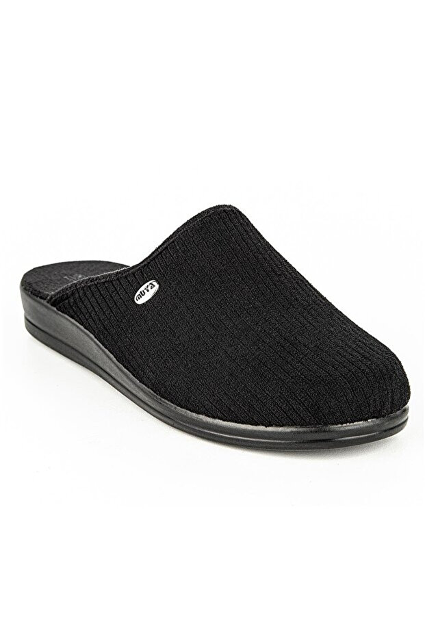 Tondo Black Velvet Winter Slippers