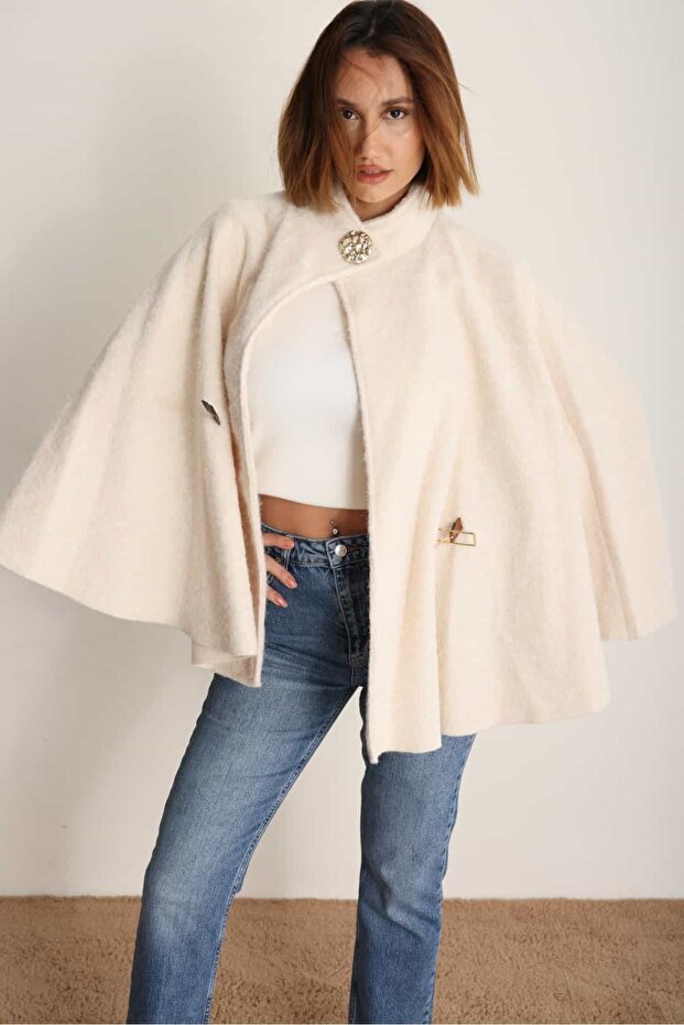 Beyaz Panço Ceket - 3