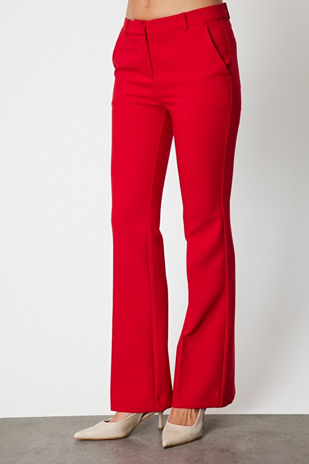 İspanyol Paça Yan Cepli Pantolon - 4