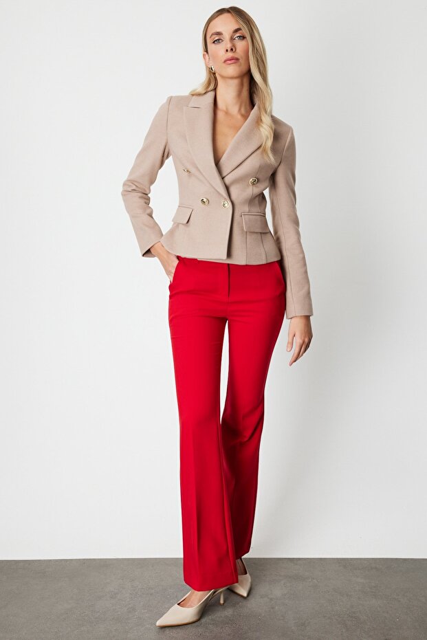 İspanyol Paça Yan Cepli Pantolon - 2