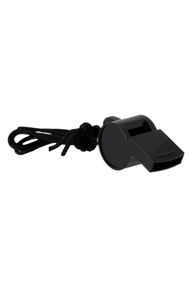 Black Plastic Training Whistle
