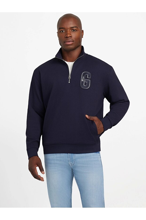 Harris Erkek Lacivert Sweatshirt M5BQ18K0552-G7V2 - 8