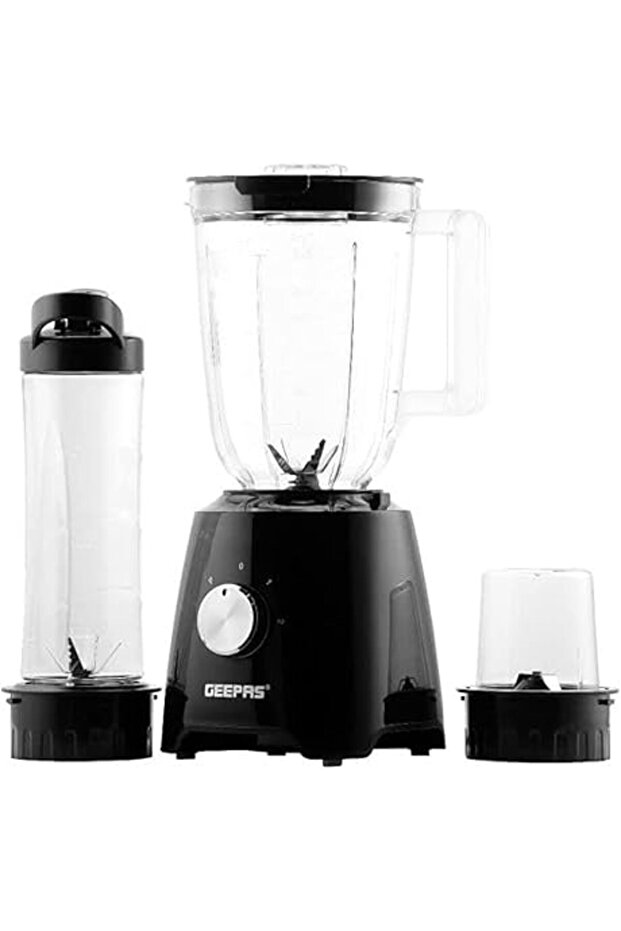 GEEPAS 3-in-1 Super Blender GSB44033 | 2 Speed and Pulse Function | | 1.5L & 500ml BPA Jar | 2 Year
