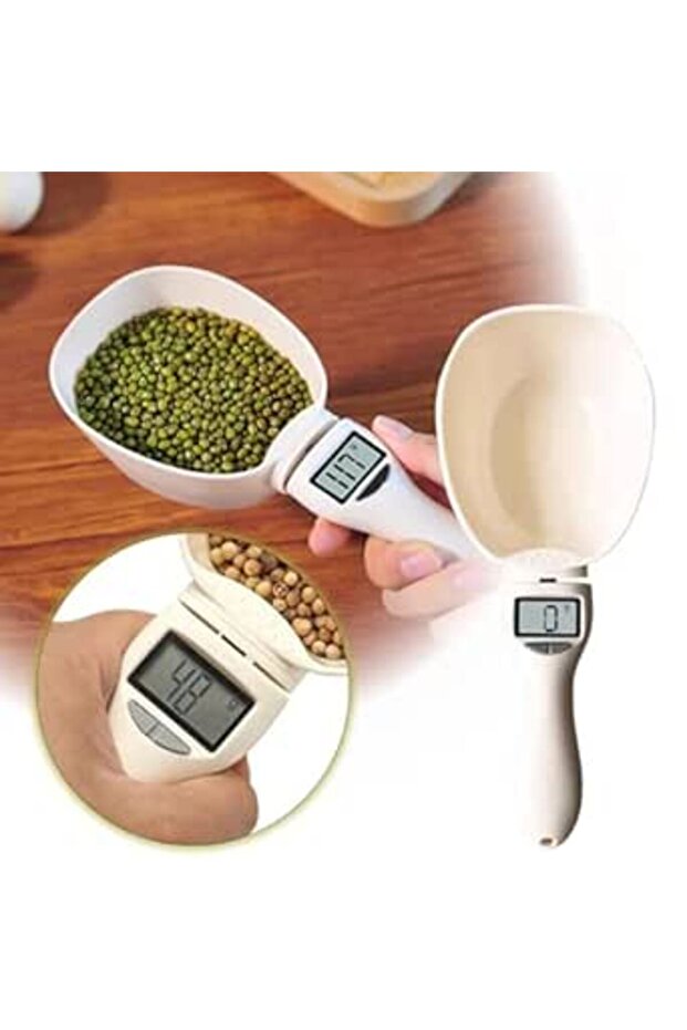 KASTWAVE Digital Spoon Scale, Digital Kitchen Scales 500g/0.1g, High Precision with LCD Screen Displ
