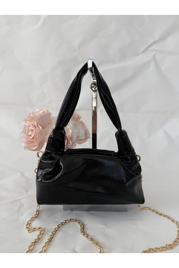 Women's Shoulder and Strap Bag – Stylish Model with Chain Detail, Suitable for Daily & Night Use