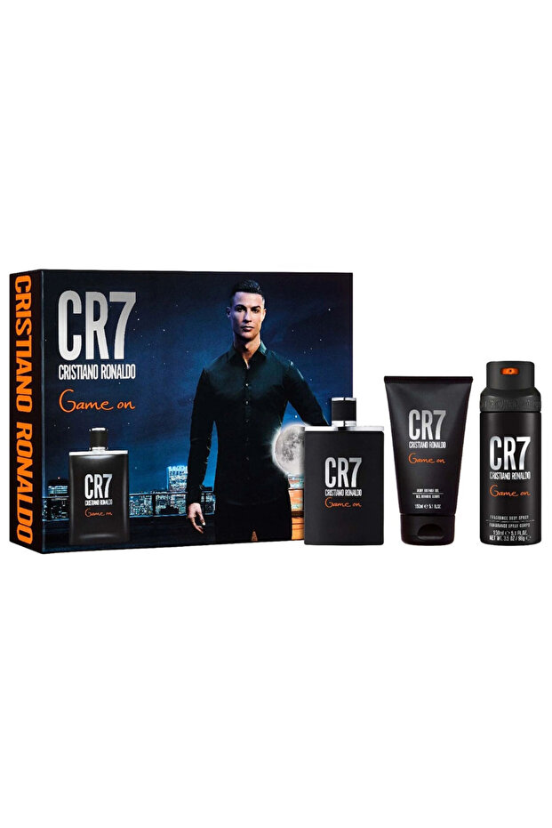 Cr 7 Game On (M) Set Edt 100 ml + Sg 150 ml + Body Spray 150 ml