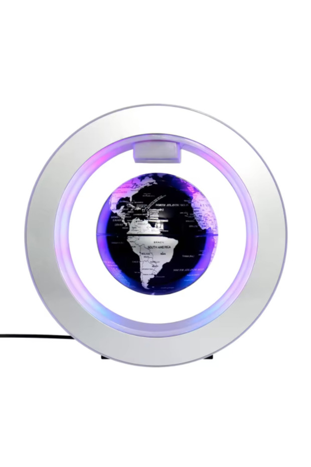 Black floating round globe - 1