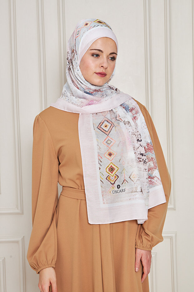 Desenli Soft Şal - 2