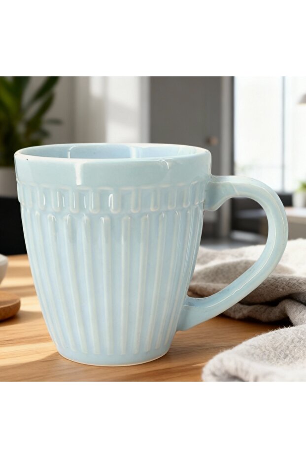 Seramik Kahve Kupası – Büyük Boy, Sıcak İçecekler İçin, Modern ve Şık Tasarım, Ev & Ofis Kullanımı - 7