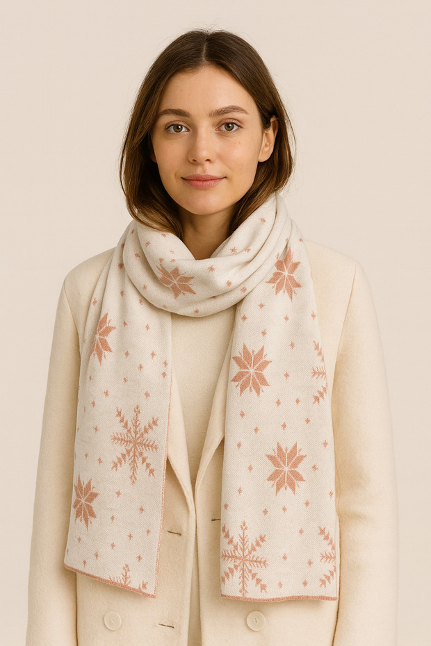 Yılbaşı Temalı Triko Atkı - 3