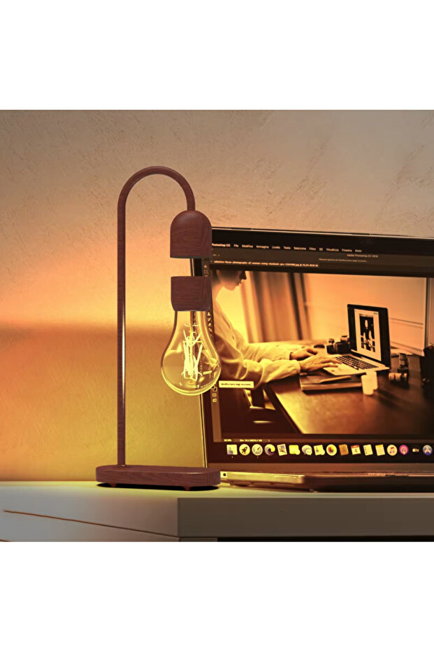 Brown Floating Magnetic LED Lamp - 5