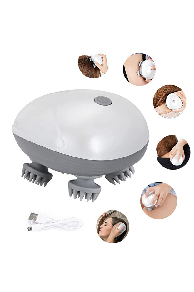 Electric Cat Massager Body Shoulder Leg Arm Neck Deep Tissue Head Scalp Massage Kneading Vibratin...