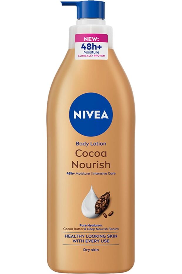 NIVEA Cocoa Body Lotion for Dry Skin, 3 x 400ml - 8