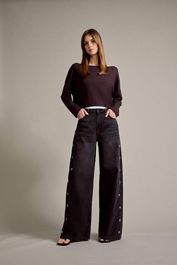 100% Cotton Relax Fit Jean Trousers G3603Ax25Au