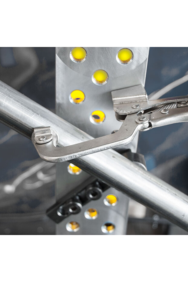 Self-locking pliers Insert for welding tables in 16 mm system, opening 120 mm, PT14K - 2