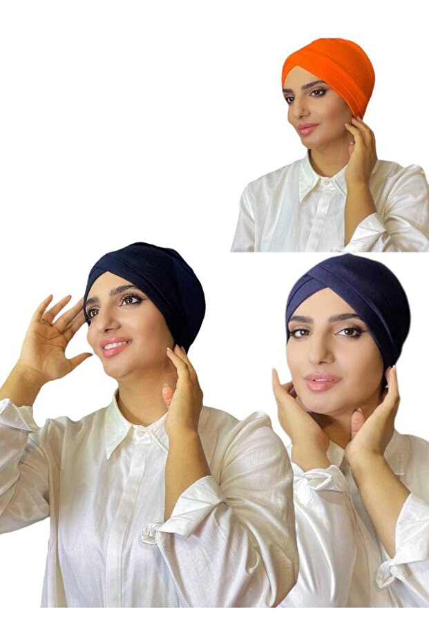 3 قطع - قبعة متشابكة