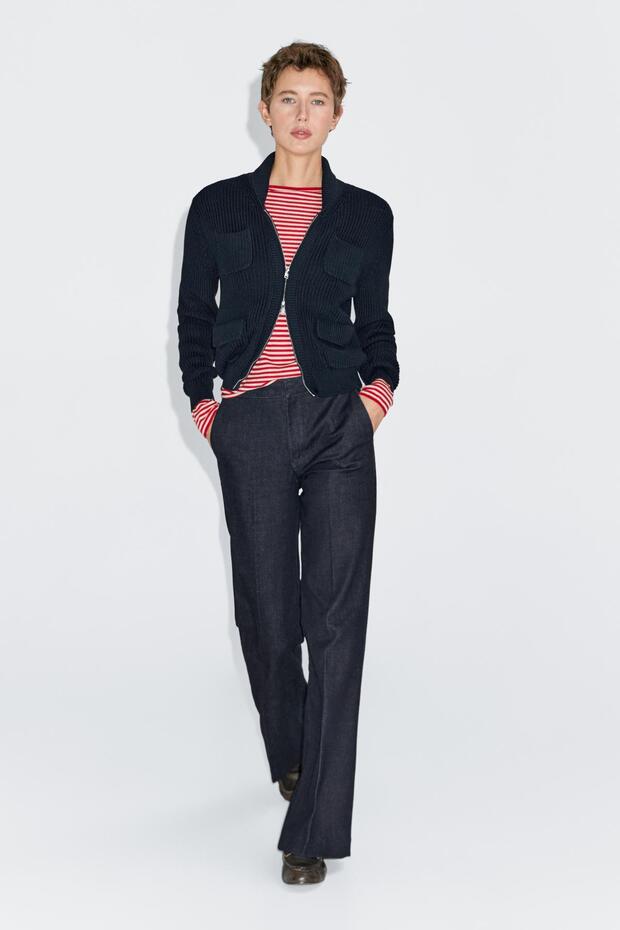 İspanyol paça yüksek bel jean - 2