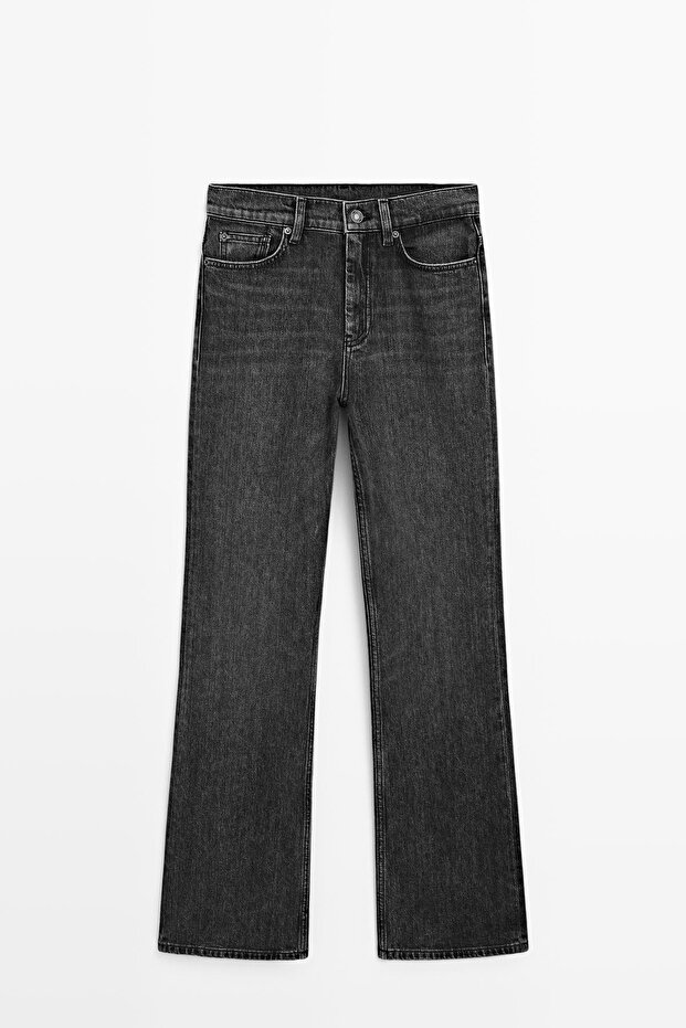Yüksek bel bootcut jean - 5