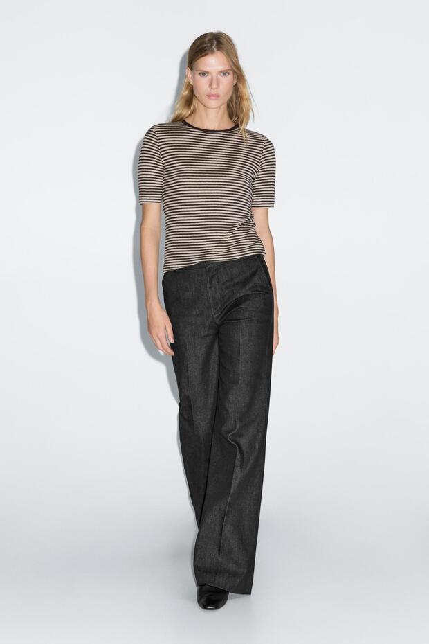 İspanyol paça yüksek bel jean - 2