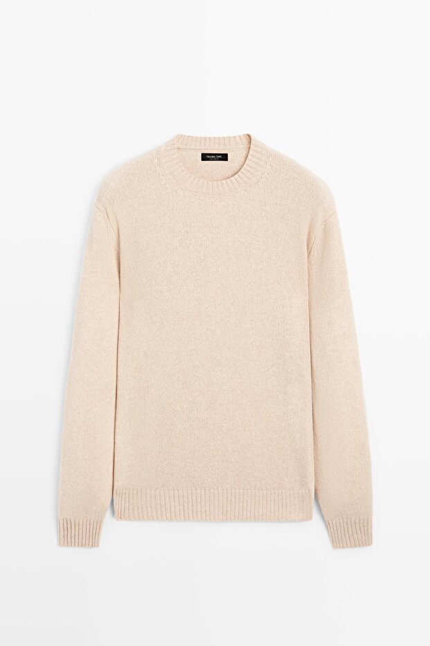 Yün karışımlı bisiklet yaka kazak - 5