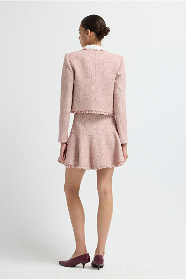 Crop Tüvit Ceket - 7