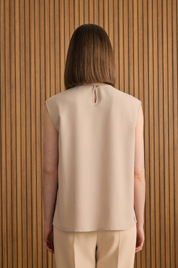 Dokuma Kolsuz Bluz - 5