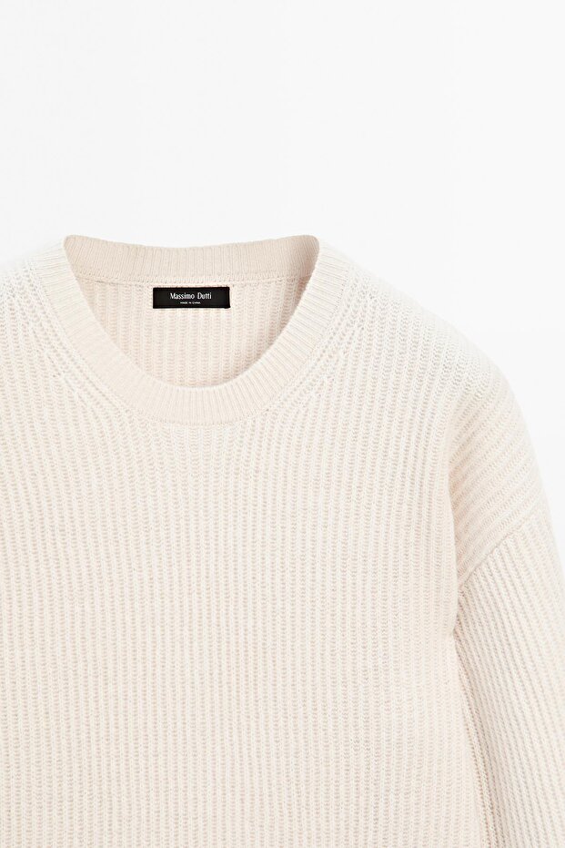 Bisiklet yaka fitilli kazak - 6