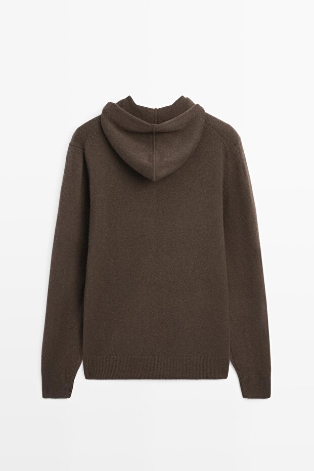 Kapüşonlu triko kazak - 8