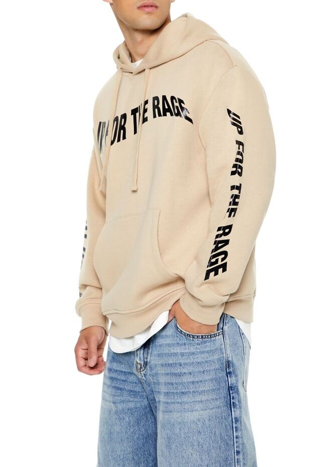 Baskılı Kapüşonlu Sweatshirt - 1