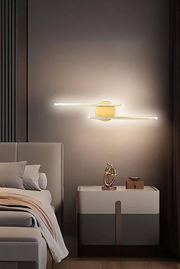 Sare Aplik Modern Tasarım Eskitme Renk - Gün Işığı Ledli Banyo - Mutfak - Salon Led Duvar Aplik - 1