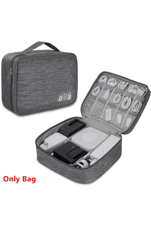 Gary Cable Storage Bag Waterproof Digital Electronic Organizer Portable USB Data Line Charger Plug S